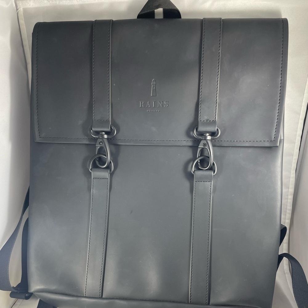 Rains Black MSN Mini Backpack - Waterproof